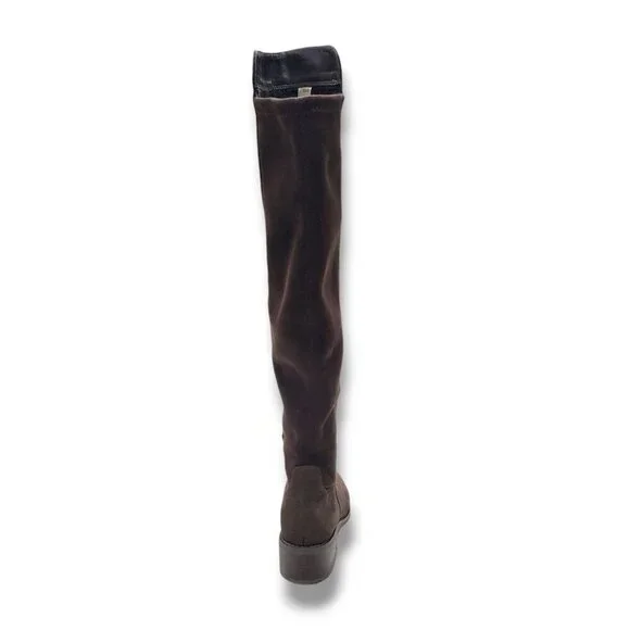 Blondo Sierra Over the Knee Boot Womens 5.5‎ Brown Waterproof Suede
